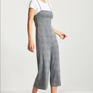 Forever21 Glen Plaid Jumpsuit